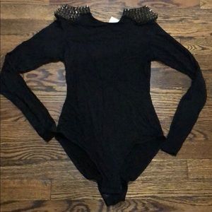 BRAND NEW BODYSUIT!!!! WITH STUDDED SHOULDERS!